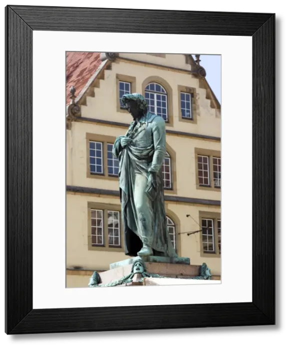 Framed Print : Statue of the poet Friedrich Schiller Framed Print : Statue of the poet Friedrich Schiller