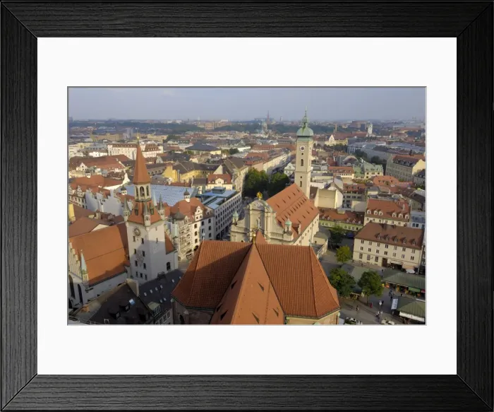 Framed Print : View of the city from the tower of Peterskirche (St Framed Print : View of the city from the tower of Peterskirche (St