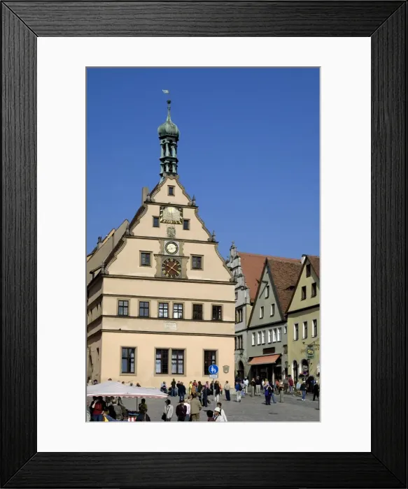 Framed Print : Ratstrinkstube (City Councillors Tavern) and town houses Framed Print : Ratstrinkstube (City Councillors Tavern) and town houses