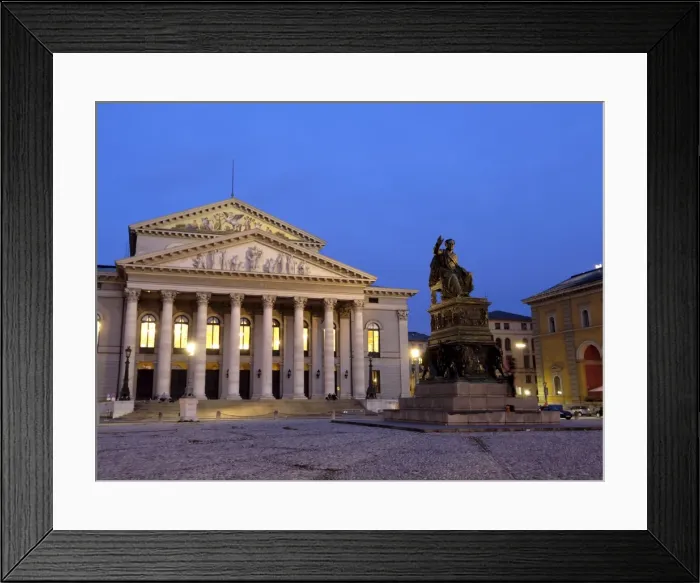 Framed Print : Max-Joseph-platz at night Framed Print : Max-Joseph-platz at night