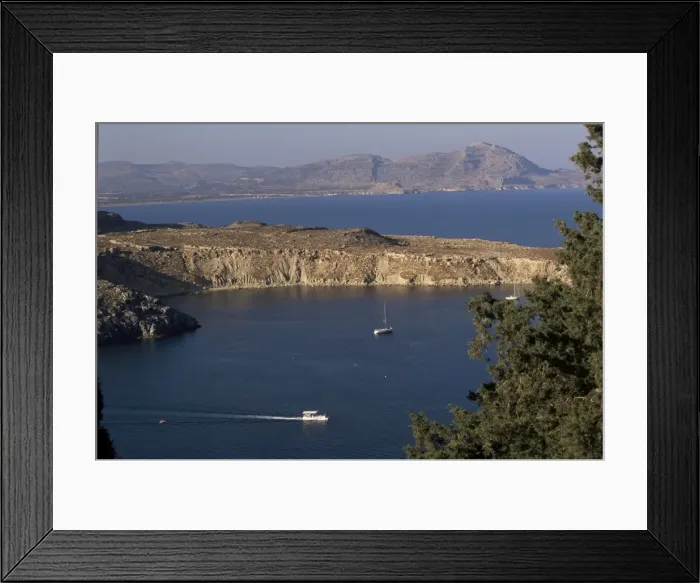 Framed Print : Lindos bay Framed Print : Lindos bay