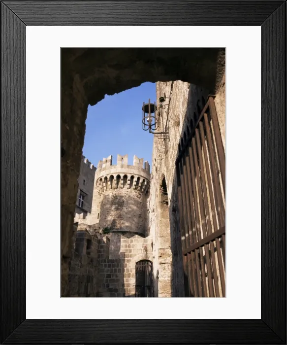 Framed Print : Old town near the Palace of the Grand Masters Framed Print : Old town near the Palace of the Grand Masters