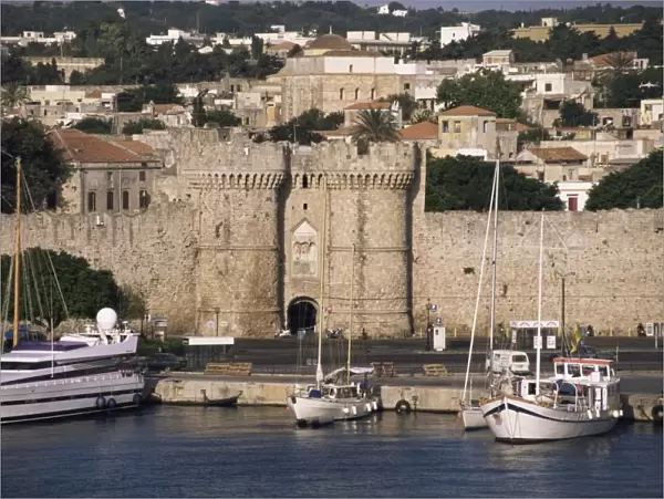 Walls of old town from harbour