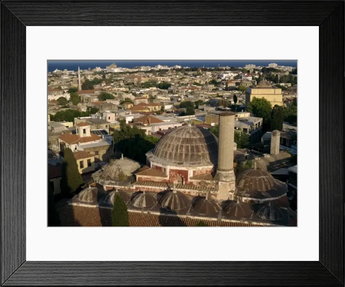 Framed Print : Aerial view over Suleimans Mosque and the old town Framed Print : Aerial view over Suleimans Mosque and the old town