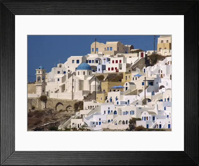 Framed Print : Fira Town, the capital of Santorini (Thira) Framed Print : Fira Town, the capital of Santorini (Thira)