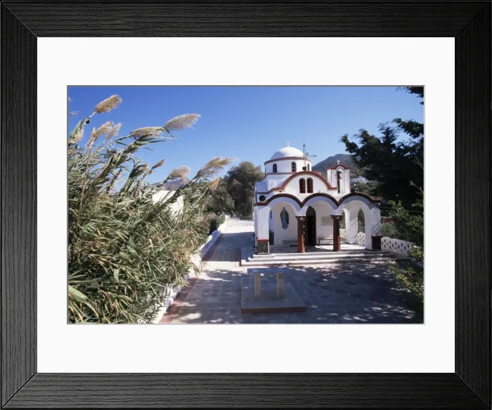 Framed Print : Church by the port Framed Print : Church by the port