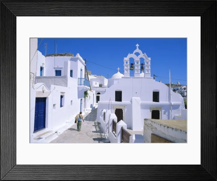 Framed Print : The old town above Katapola