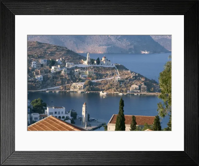 Framed Print : Aerial view over Yalos Framed Print : Aerial view over Yalos