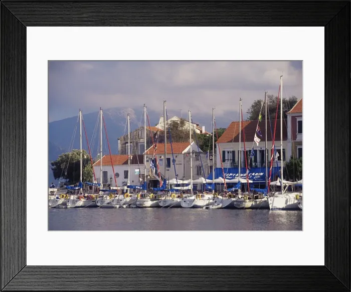 Framed Print : Yachts in the harbour Framed Print : Yachts in the harbour