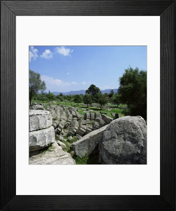 Framed Print : Fallen pillars from the Temple of Zeus Framed Print : Fallen pillars from the Temple of Zeus