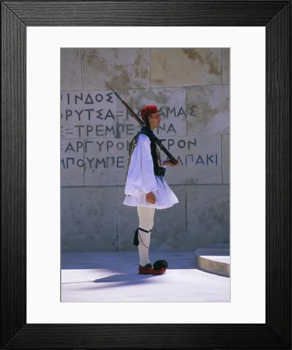 Framed Print : Evzones (ceremonial guard) Framed Print : Evzones (ceremonial guard)