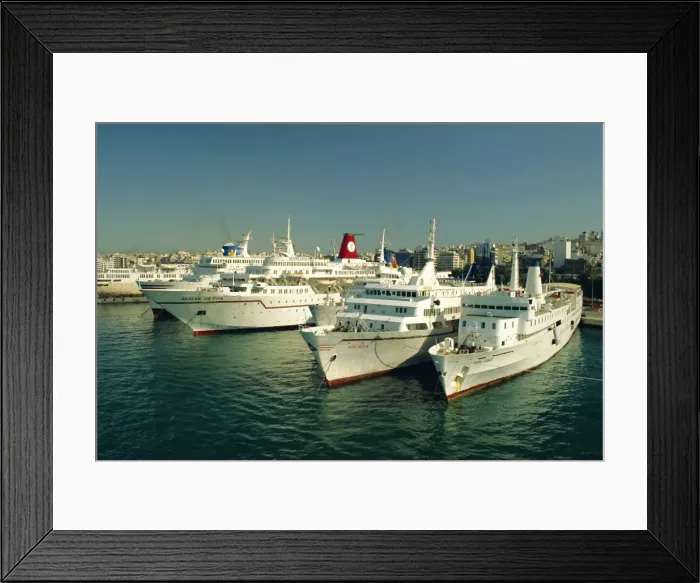 Framed Print : Piraeus harbour and port Framed Print : Piraeus harbour and port