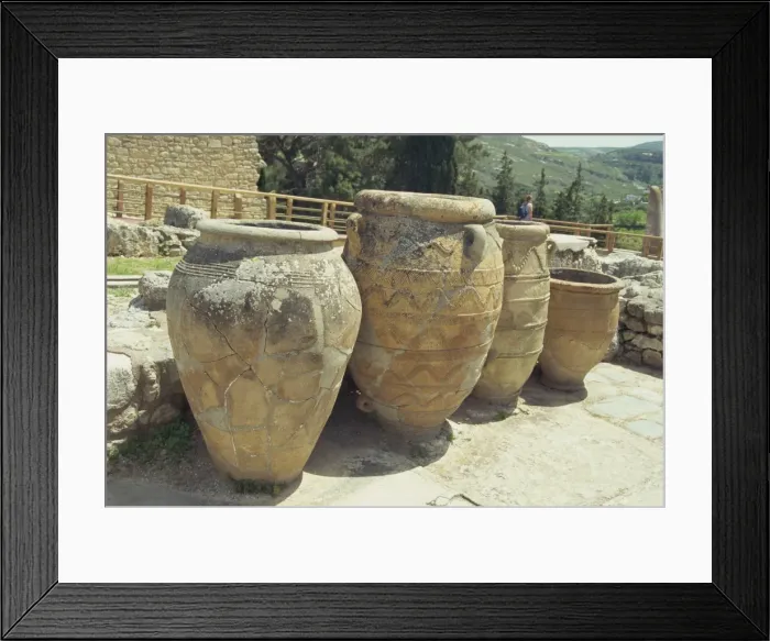 Framed Print : Large storage jars Framed Print : Large storage jars