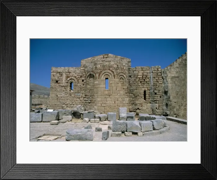 Framed Print : Byzantine church of St Framed Print : Byzantine church of St