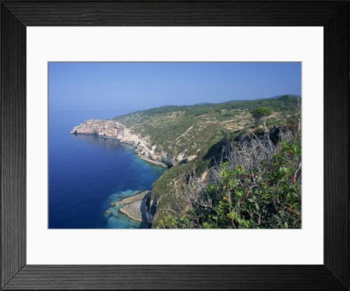 Framed Print : Coastline with headland in the background Framed Print : Coastline with headland in the background