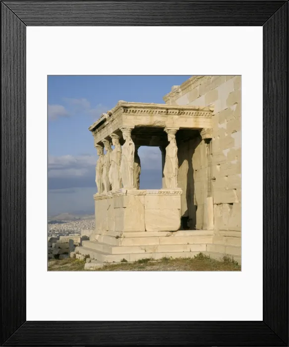Framed Print : Statues of the caryatid maidens on the Erechtheion Framed Print : Statues of the caryatid maidens on the Erechtheion