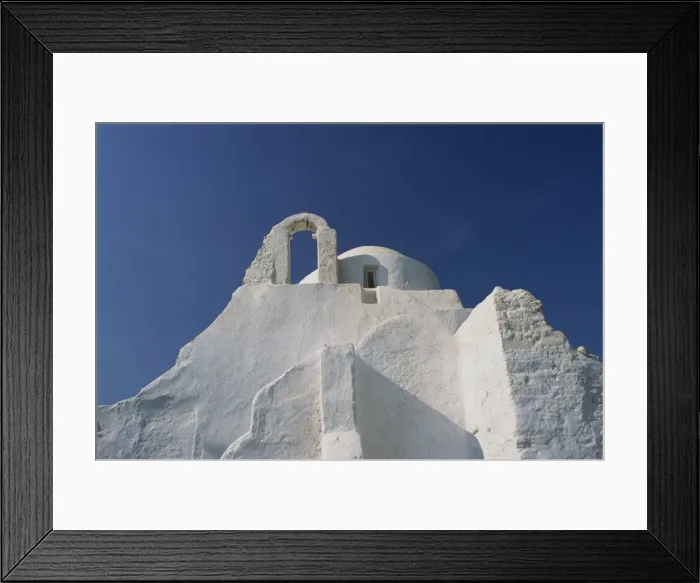 Framed Print : White walls of Paraportiani Church in Mykonos town Framed Print : White walls of Paraportiani Church in Mykonos town