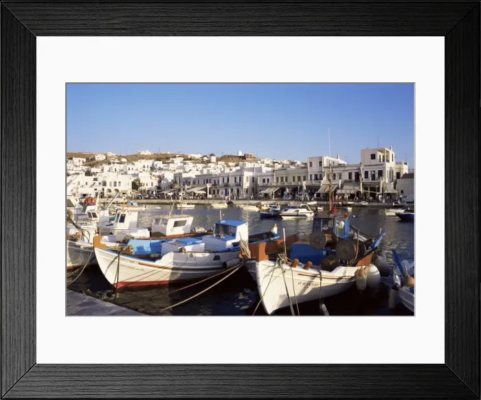 Framed Print : Harbour with fishing boats Framed Print : Harbour with fishing boats