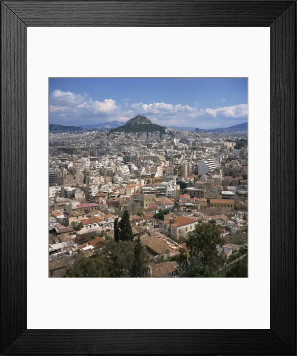 Framed Print : Panorama with Lykabettos Hill in the distance Framed Print : Panorama with Lykabettos Hill in the distance