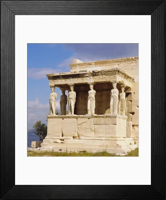 Framed Print : Porch of the Caryatids with figures of the Six Maidens Framed Print : Porch of the Caryatids with figures of the Six Maidens