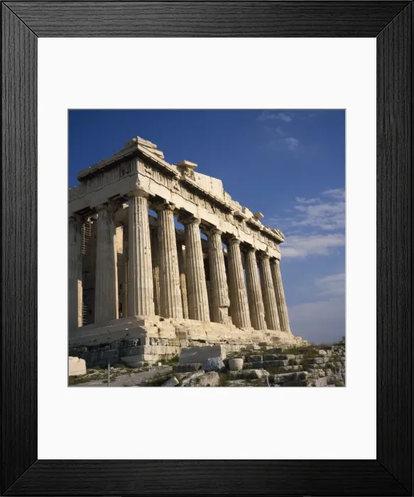 Framed Print : The Parthenon Temple on the Acropolis in Athens Framed Print : The Parthenon Temple on the Acropolis in Athens