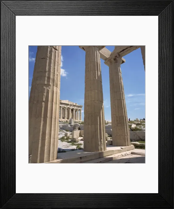 Framed Print : The Parthenon viewed from Propylaea Framed Print : The Parthenon viewed from Propylaea