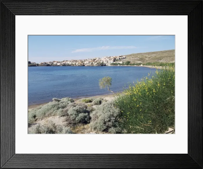 Framed Print : Sigri Bay and beach Framed Print : Sigri Bay and beach