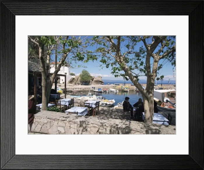 Framed Print : Skala Sikimmia harbour Framed Print : Skala Sikimmia harbour