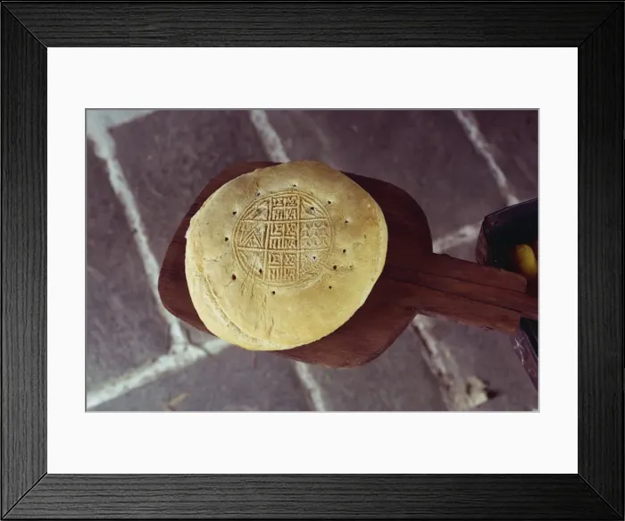 Framed Print : Easter bread on the island of Ios