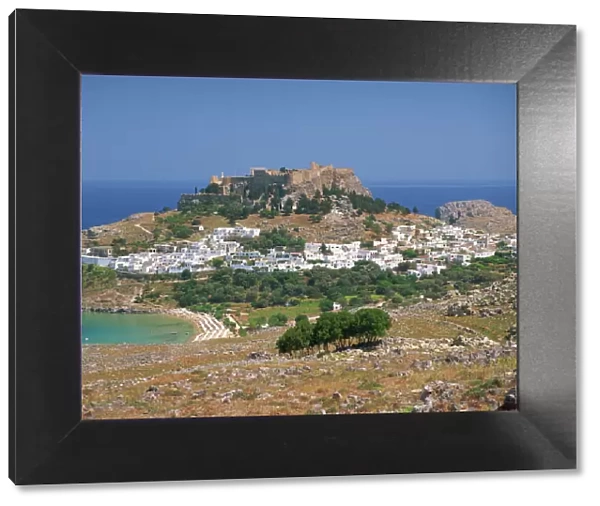 The town and acropolis of Lindos Town