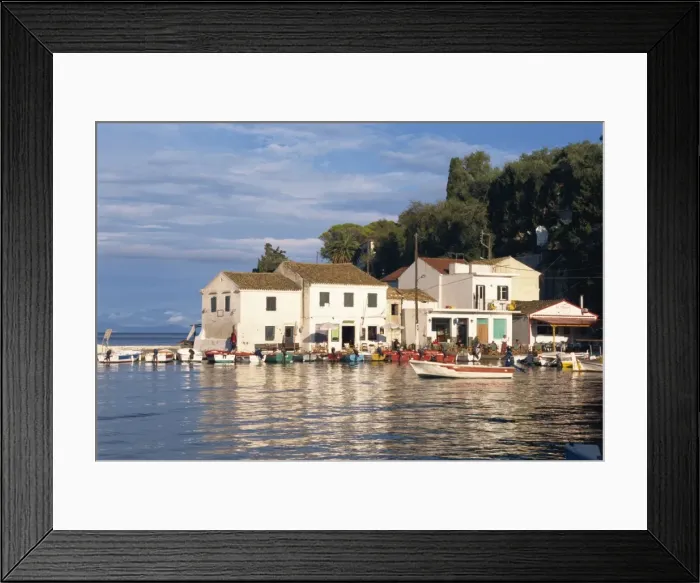 Framed Print : Loggos harbour Framed Print : Loggos harbour