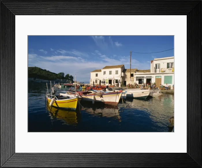 Framed Print : Loggos harbour Framed Print : Loggos harbour