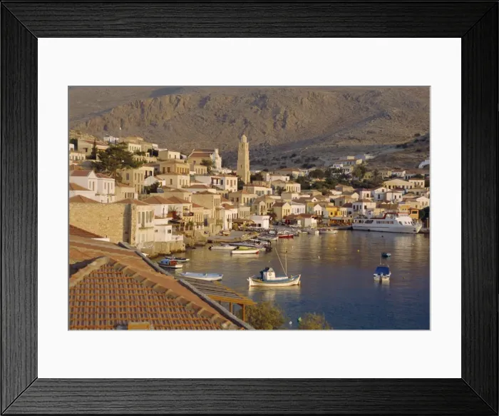 Framed Print : Emborio, Khalki (Chalki) Framed Print : Emborio, Khalki (Chalki)