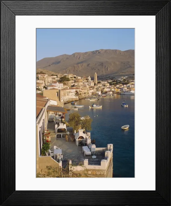 Framed Print : Emborio, Khalki (Chalki) Framed Print : Emborio, Khalki (Chalki)