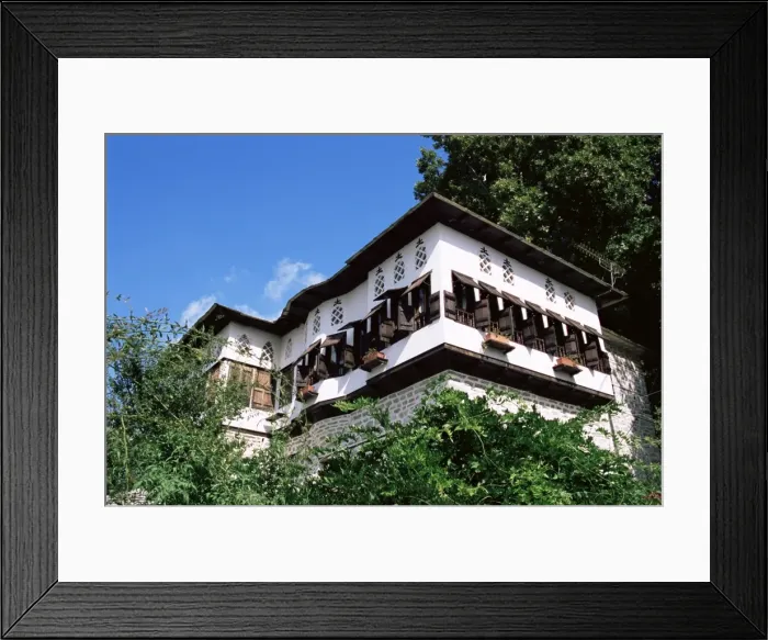 Framed Print : The famous mansions unique to the high Areas in the Pelion Framed Print : The famous mansions unique to the high Areas in the Pelion