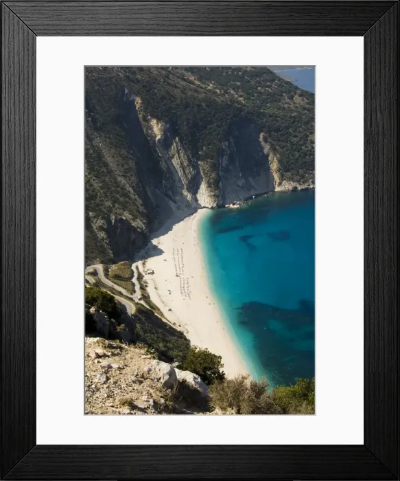 Framed Print : Myrtos Beach Framed Print : Myrtos Beach