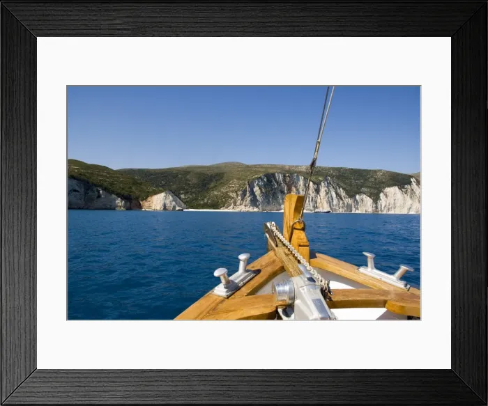 Framed Print : Myrtos Gulf near Assos Framed Print : Myrtos Gulf near Assos