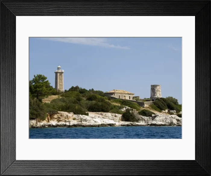 Framed Print : Lighthouse and old ruined lighthouse Framed Print : Lighthouse and old ruined lighthouse