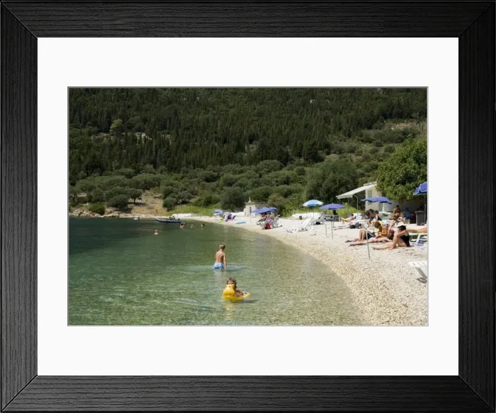 Framed Print : Poli Bay, Ithaka Framed Print : Poli Bay, Ithaka