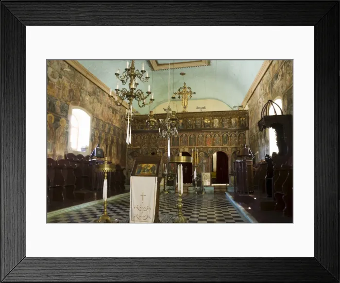 Framed Print : 900 year old Anogi Church with 500 year old frescoes Framed Print : 900 year old Anogi Church with 500 year old frescoes