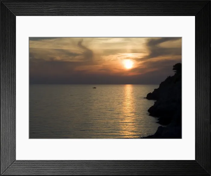 Framed Print : Sunset, Assos Framed Print : Sunset, Assos