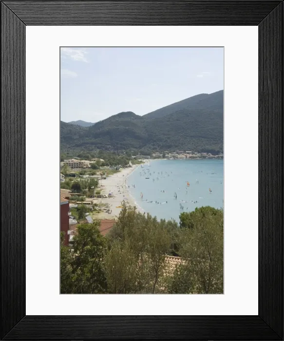 Framed Print : Windsurfing at Vasiliki beach Framed Print : Windsurfing at Vasiliki beach