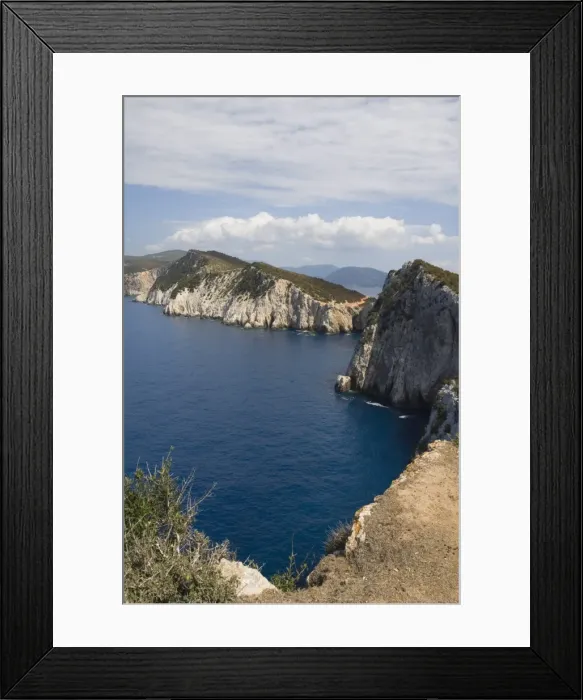 Framed Print : Amazing cliffs at Cape Lefkatas Framed Print : Amazing cliffs at Cape Lefkatas