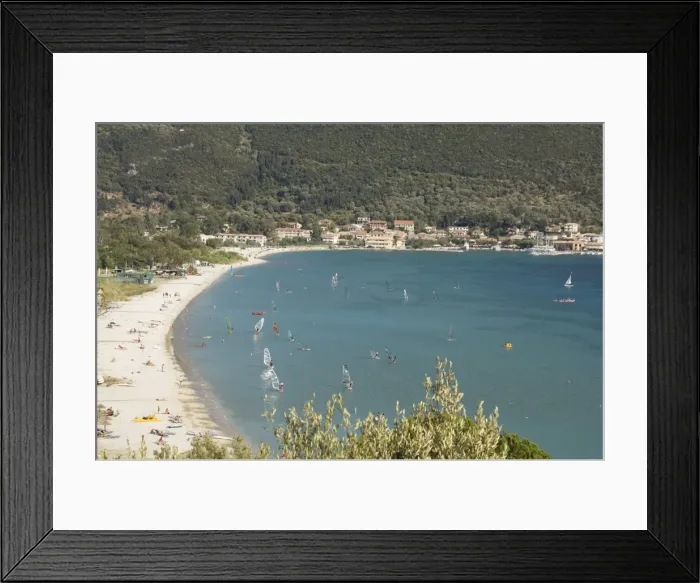 Framed Print : Windsurfing at Vasiliki beach Framed Print : Windsurfing at Vasiliki beach
