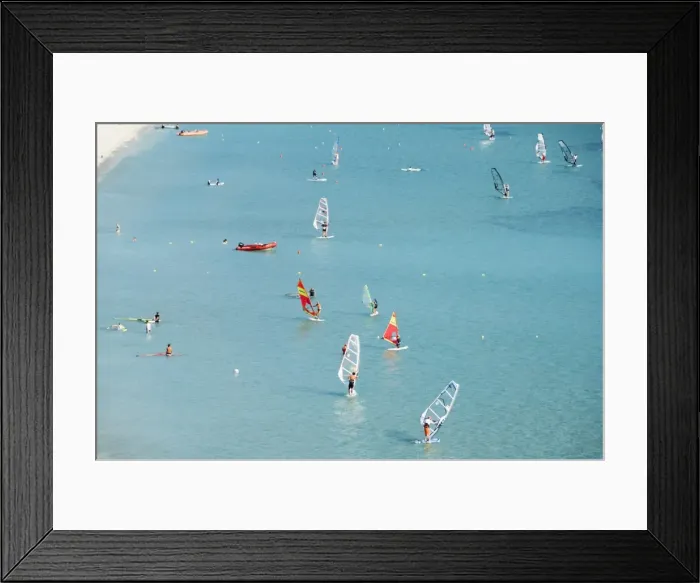 Framed Print : Windsurfing at Vasiliki beach Framed Print : Windsurfing at Vasiliki beach
