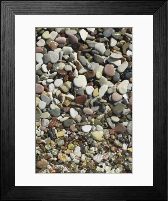 Framed Print : Pebbles on beach Framed Print : Pebbles on beach