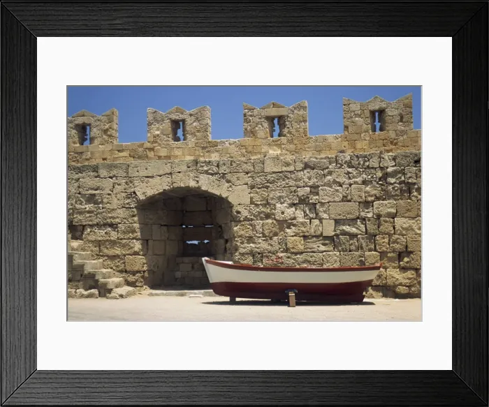 Framed Print : Detail from the Palace of the Grand Masters including Framed Print : Detail from the Palace of the Grand Masters including