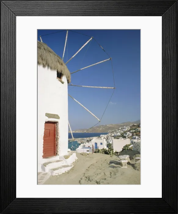 Framed Print : View of the town from the upper windmills Framed Print : View of the town from the upper windmills