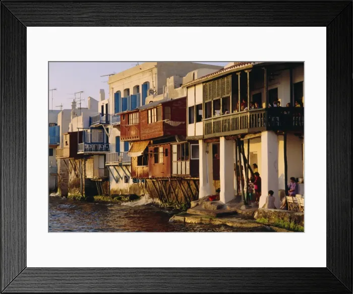Framed Print : Little Venice in the Alefkandra district of the old town Framed Print : Little Venice in the Alefkandra district of the old town