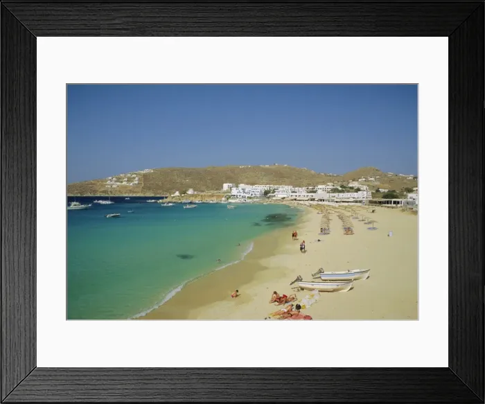 Framed Print : Plati Yialos beach Framed Print : Plati Yialos beach